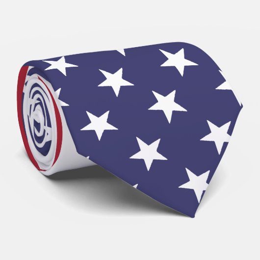 Cravate de bannière étoilée de drapeau américain (Roulé)