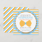 Cravate de bébé garçon douche invitations (Devant / Derrière)