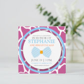 Cravate de bébé garçon douche invitations (Debout devant)