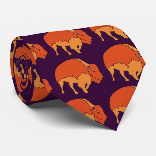 Cravate de bison de bison (Roulé)