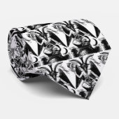 Cravate de blanc de Baphomet (Roulé)