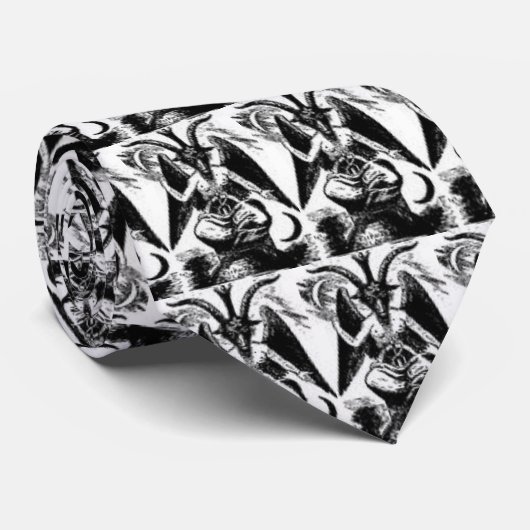 Cravate de blanc de Baphomet (Roulé)