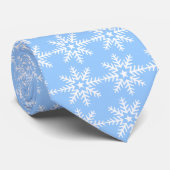 Cravate de bleu de ciel de flocon de neige (Roulé)