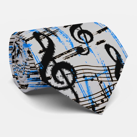 Cravate de bleus de musique (Roulé)