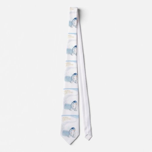 Cravate de bonhomme de neige de Yellowsnow (Devant)