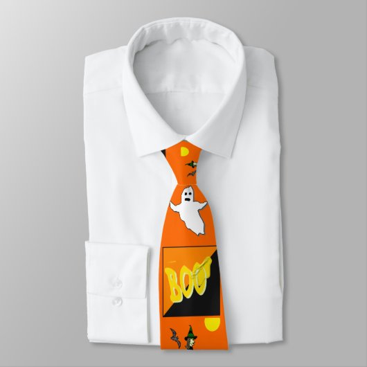 cravate de boo d'halloween (Attaché)