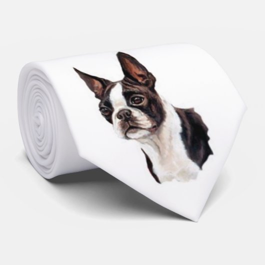 Cravate de Boston Terrier (Roulé)