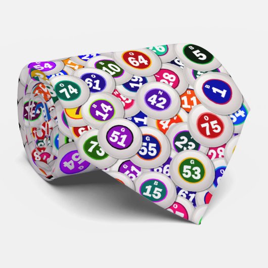 Cravate de boules de bingo-test (Roulé)