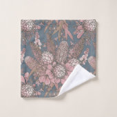 Cravate de bouquet de fleurs rose sauvage (Gant de toilette)