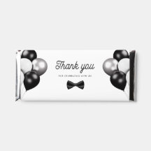 Cravate de Bow noir rétro Baby shower Merci de gar