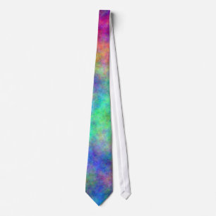 Cravate "de brouillard frais d'arc-en-ciel"
