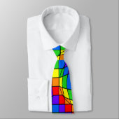 Cravate de bulles d'arc-en-ciel (Attaché)