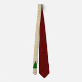 Cravate de burlap de sapin de Noël (Dos)