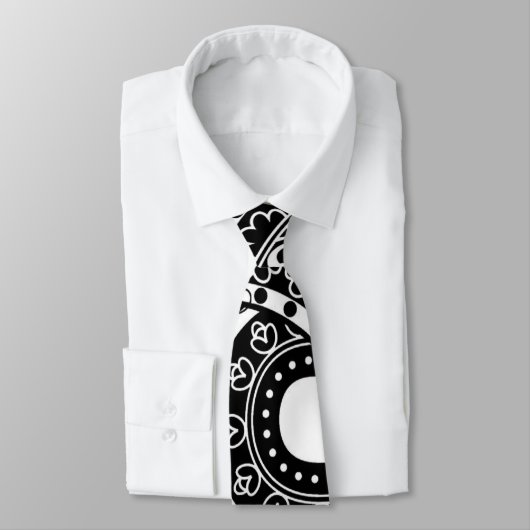 cravate de cachemire noir (Attaché)