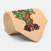 Cravate de cactus de Noël (Roulé)