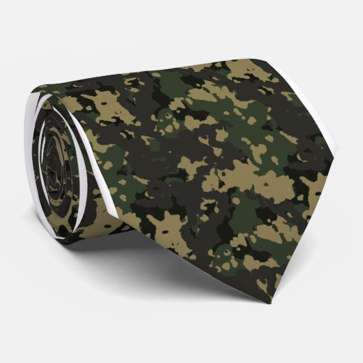 Cravate de Camo de forêt (Roulé)