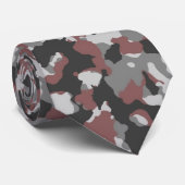 Cravate de camouflage Brown/gris pour hommes (Roulé)