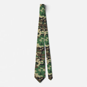 Cravate de camouflage militaire