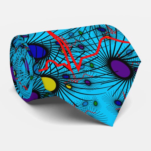 Cravate de cardiologue, belle conception de QRS (Roulé)