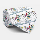 Cravate de Carolers de bonhomme de neige de Noël (Roulé)