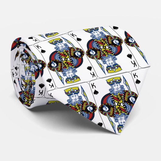 cravate de carte roi de pique (Roulé)