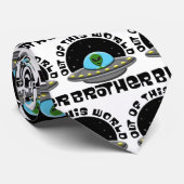 Cravate De ce monde frère Alien espace OVNI (Roulé)