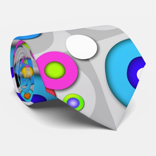 CRAVATE de CERCLES d'art de bruit (Roulé)