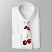 Cravate de cerisier doux rouge - Couleurs personna (Attaché)