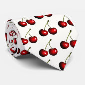 Cravate de cerisier rouge doux - Couleurs personna (Roulé)