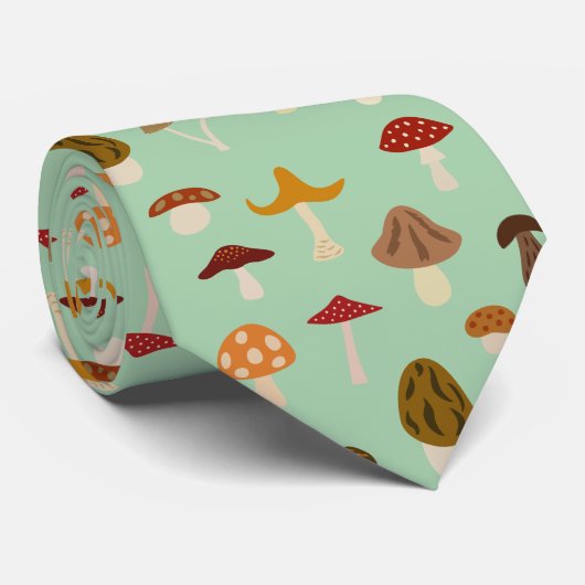 Cravate de champignons d'automne (Roulé)
