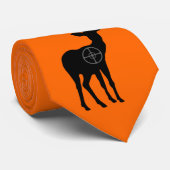 Cravate de chasse aux cerfs - Orange (Roulé)