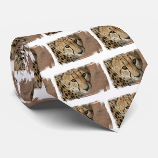 Cravate de chat de guépard (Roulé)