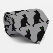 Cravate de chat noir (Roulé)