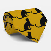 Cravate de chat noir t (Roulé)