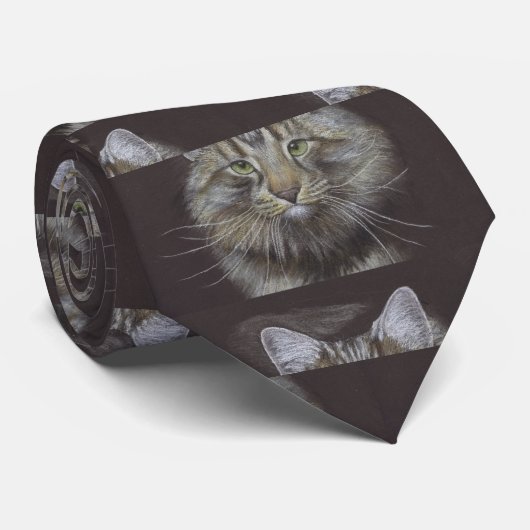 Cravate de chats Maine Coon (Roulé)