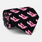 Cravate de chaussures talons roses (Roulé)