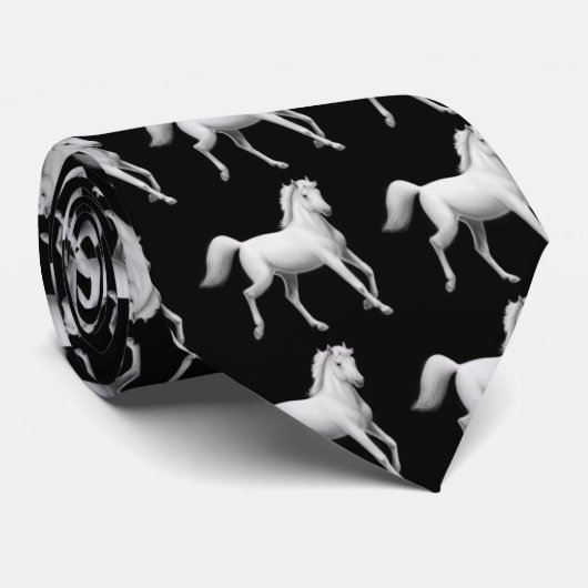 Cravate de cheval blanc de trot (Roulé)