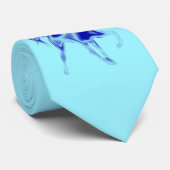 Cravate de Chevaux Bleus - Couleurs Personnalisées (Roulé)