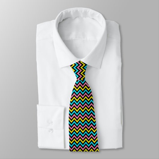 Cravate de Chevrons vibrants (Attaché)