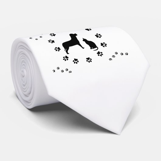 Cravate de chien et de chat (Roulé)