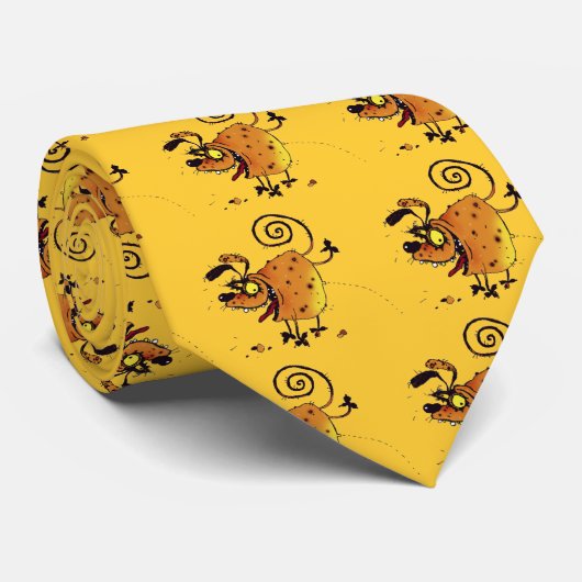 Cravate de chien Whiz - Grungy Hip et cravate drôl (Roulé)