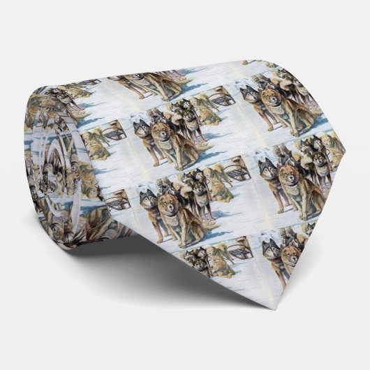 Cravate de chiens de traîneau (Roulé)