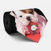 Cravate de chiot du bouledogue de Valentine (Roulé)
