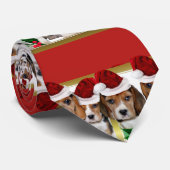 Cravate de chiots de beagle de Noël (Roulé)