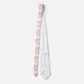 Cravate de chouette de petite fille rose mignonne (Dos)