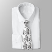 Cravate de Chouette neige vintage (Attaché)