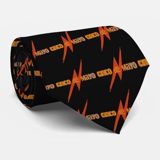 Cravate de Cinco De Mayo (Roulé)
