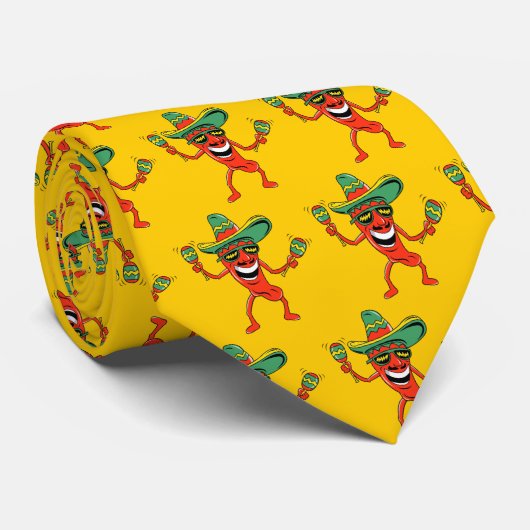 Cravate de Cinco De Mayo (Roulé)