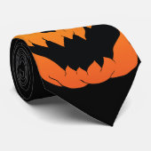 Cravate de citrouille de Halloween (Roulé)