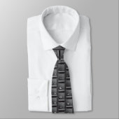 Cravate de clavier de noir d'ordinateur de geek (Attaché)